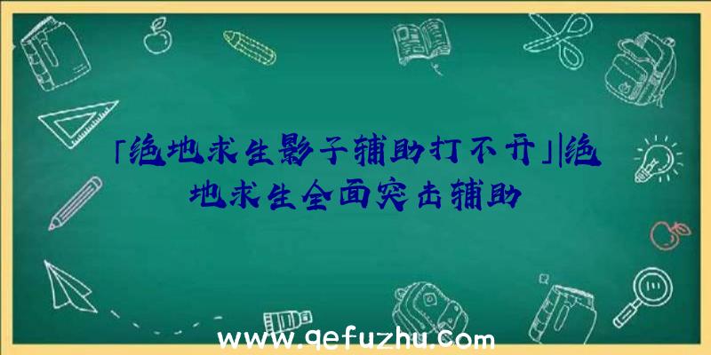 「绝地求生影子辅助打不开」|绝地求生全面突击辅助